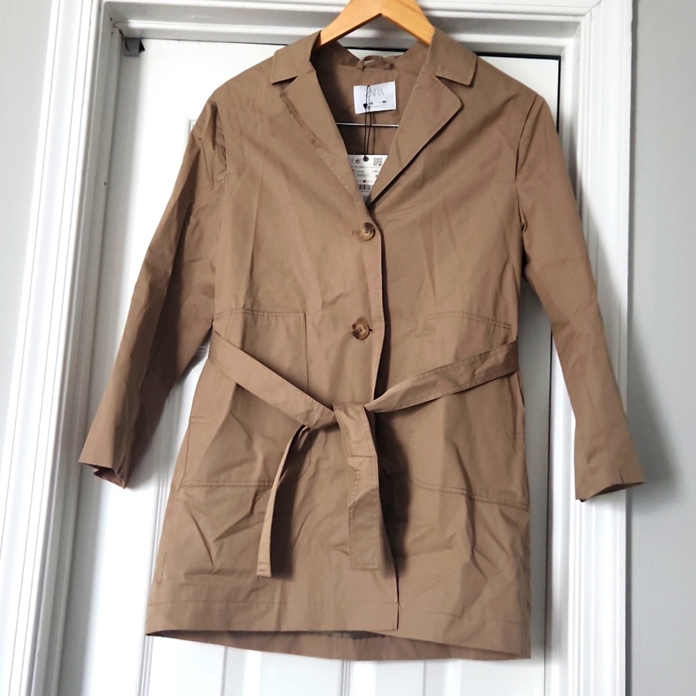 Zara Girls Belted Trench Coat size 10